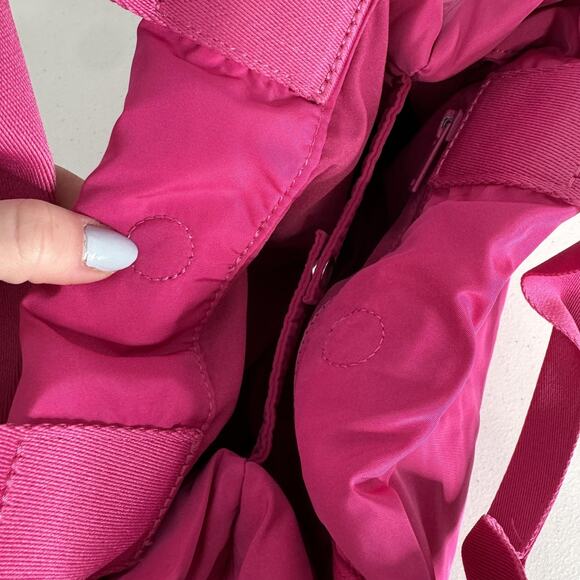 COS Padded Shopper Bag Womens One Size Pink Quilted Puffy Shoulder Small Purse - Picture 10 of 16
